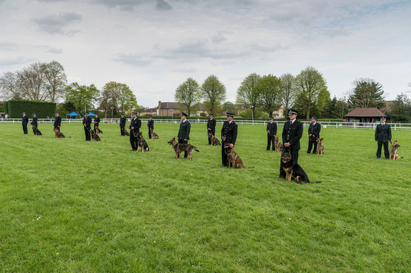 Final Parade for Competitors at the 58th National Police Dog Tri